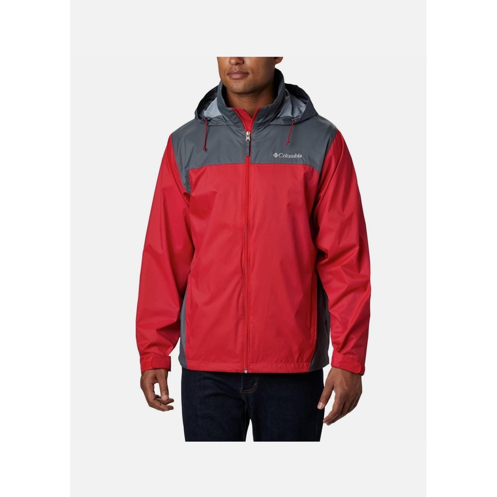 Men's Columbia Men's Glennaker Lake Jacket Mountain Red, Graphite Rain Jacket  L